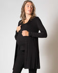Strickjacke Straight | Schwarz