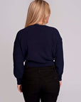 Knit Cropped | Navy
