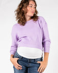 Strick Cropped | Flieder