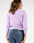 Strick Cropped | Flieder