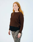 Knit Cropped | Brown
