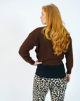 Knit Cropped | Brown
