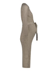 Kleid Strickgürtel Lange Ärmel | Sand