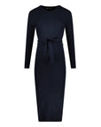 Dress Knit Belt long Sleeves | Navy Blue