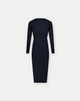 Dress Knit Belt long Sleeves | Navy Blue