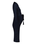 Dress Knit Belt long Sleeves | Navy Blue