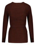 Shirt Knit Belt Long Sleeves | Brown