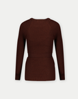 Shirt Knit Belt Long Sleeves | Brown