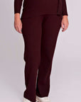 Broek gebreid | Bordeauxrood