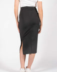 Long Skirt Split | Black