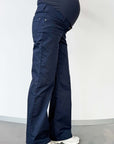 Pants Julia Cotton Wide leg | Navy