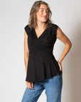 Shirt sh.sl Nursing Ecovero | Black