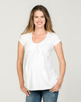 Shirt sh.sl. Nursing Organic Cotton | White