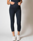 Leggings EcoVero Cropped | Marineblau