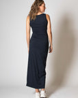 Long Dress EcoVero | Navy