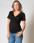 Shirt Nursing sh. sl. EcoVero | Black
