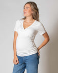 Shirt Nursing sh. sl. EcoVero | Off White
