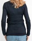 Blouse Long Sleeves EcoVero | Navy