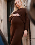 Dress Twinset + Cropped Sweater | Brown