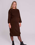 Dress Twinset + Cropped Sweater | Brown
