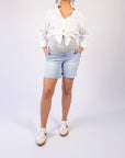 Jeans short Long | Light Wash