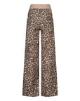Jeans Julia Wide leg | AOP Taupe Animal