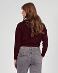 Knit Cropped | Burgundy
