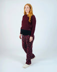Pants | Allover Burgundy