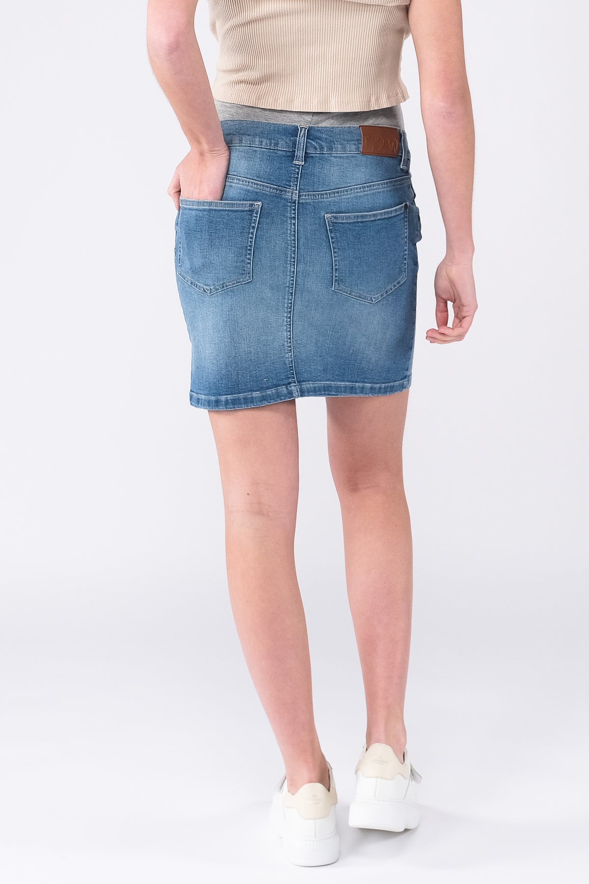 Jeans Skirt Denim | Stone Wash