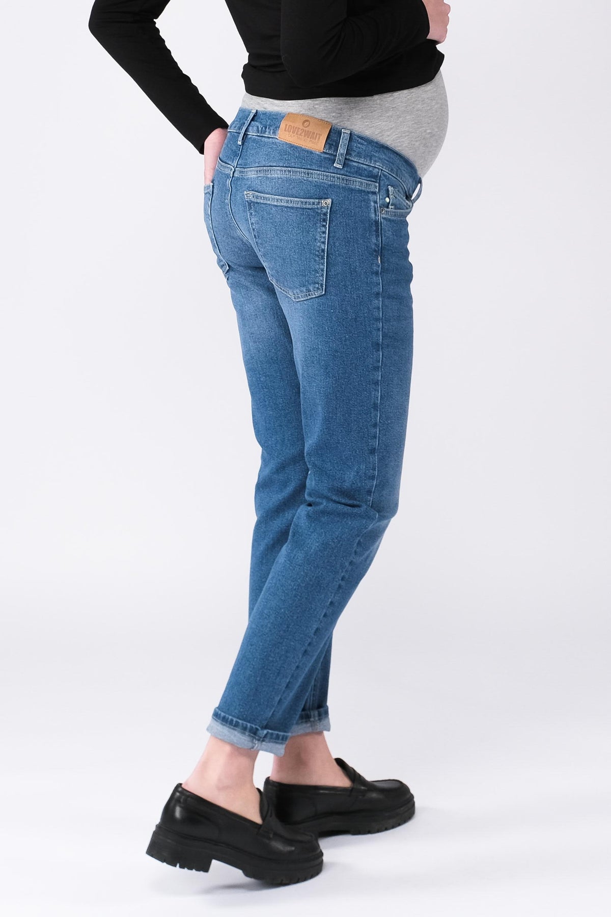 Jeans Norah Sustainable 32" Mom Fit | Stone Wash