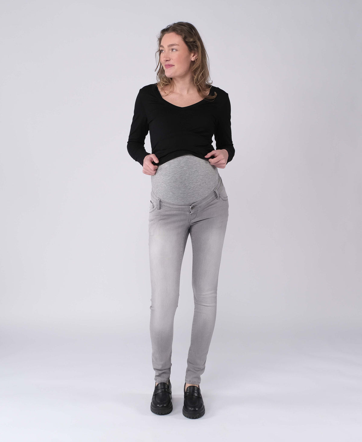 Sophia Skinny Fit | Grey Denim