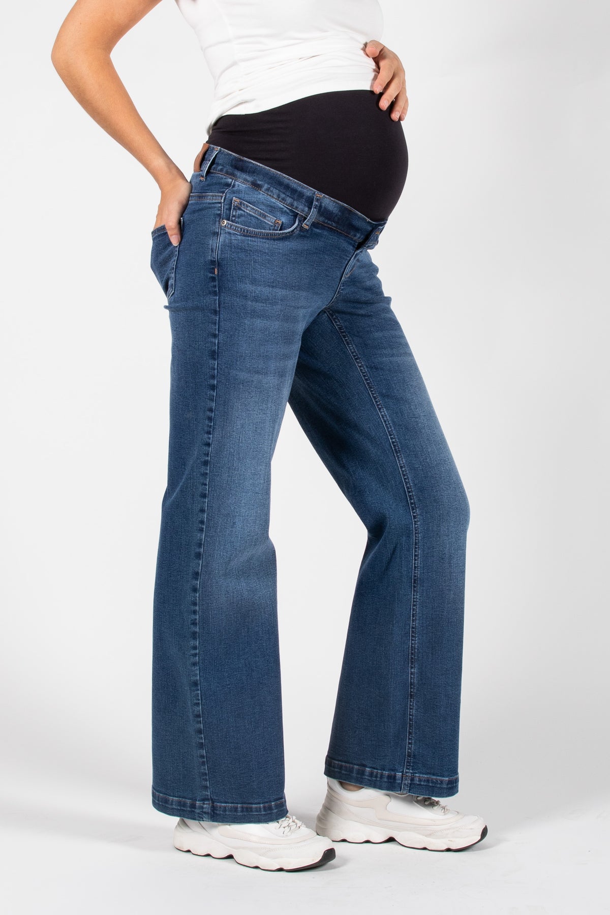 Jeans Julia Sustainable 32" Wide leg | Stone Wash