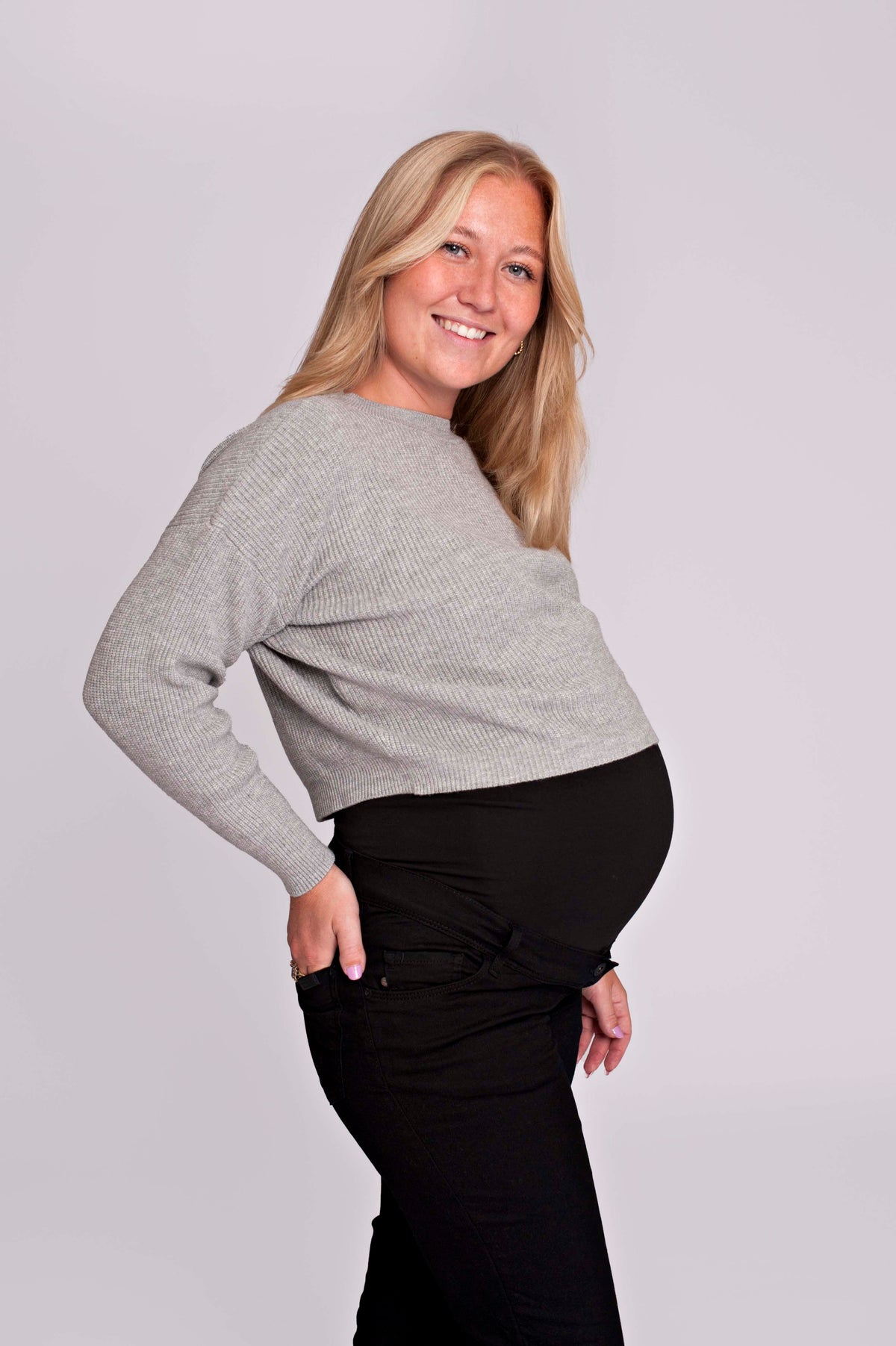 Knit Cropped | Grey