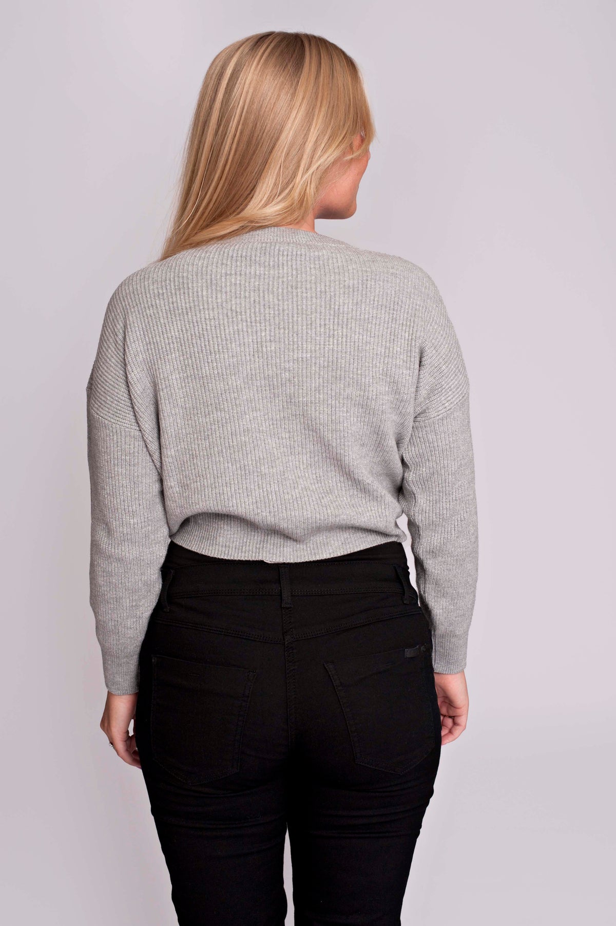 Knit Cropped | Grey
