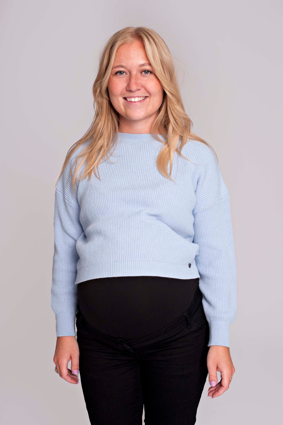 Knit Cropped | Blue