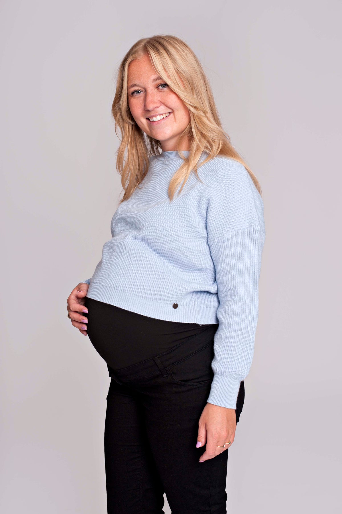 Knit Cropped | Blue