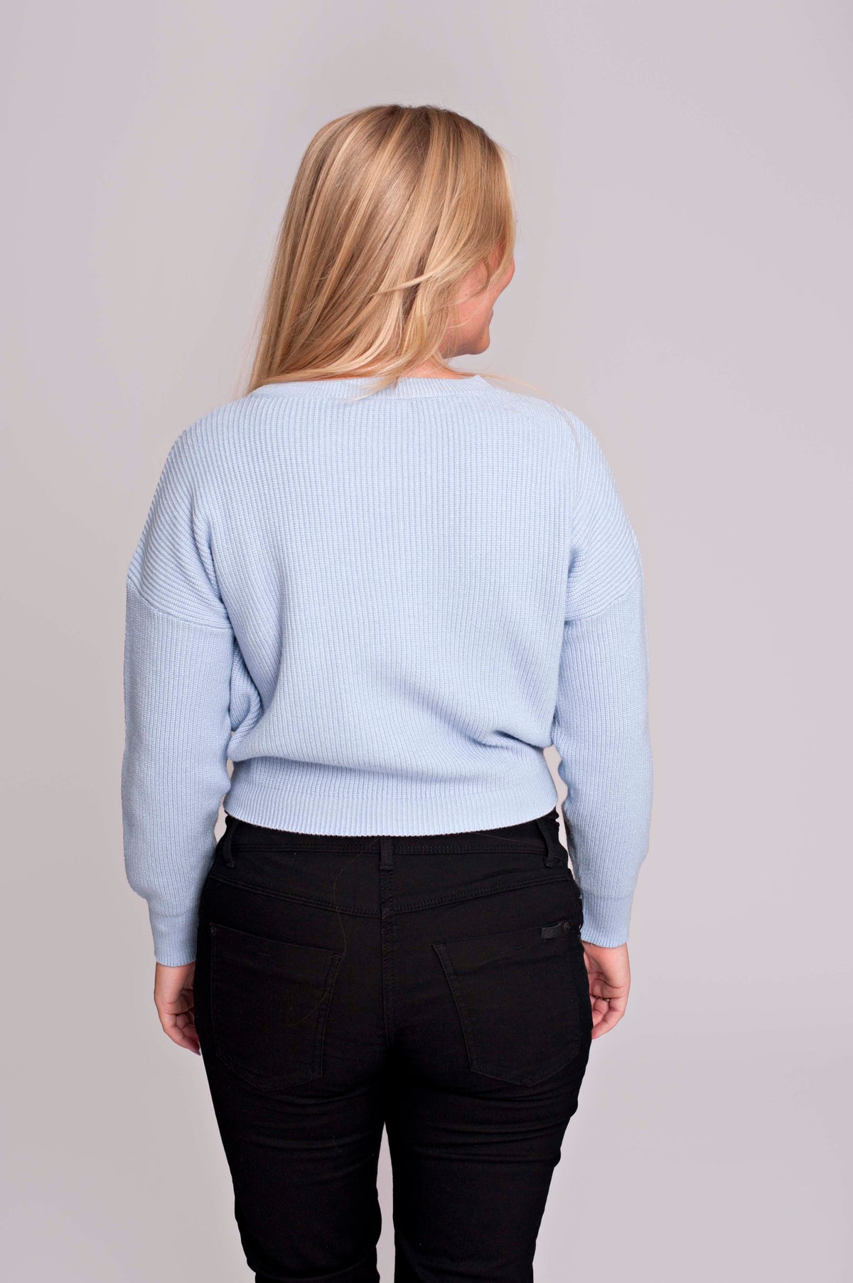 Knit Cropped | Blue