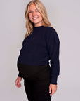 Knit Cropped | Navy