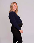 Knit Cropped | Navy