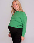 Knit Cropped | Green