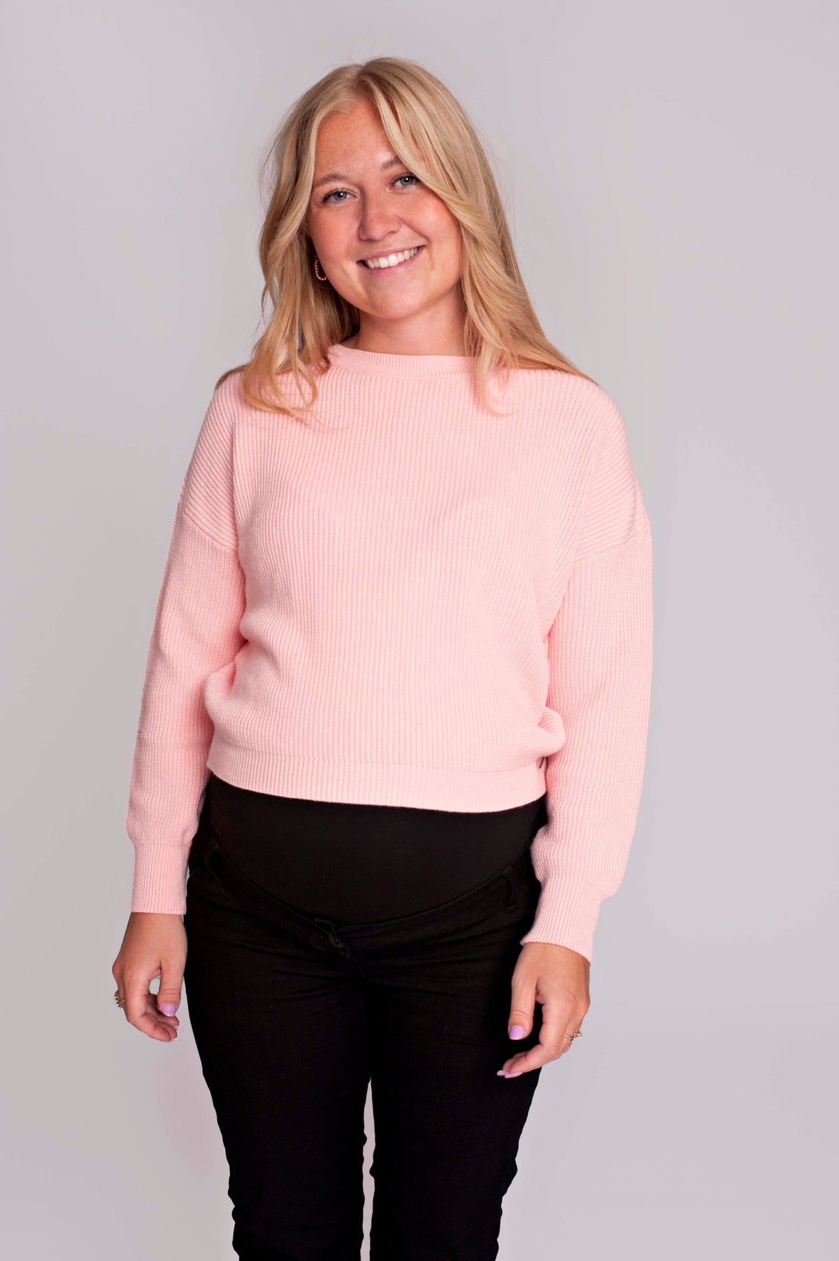 Knit Cropped | Blush