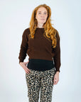 Knit Cropped | Brown
