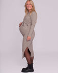 Dress Knit Belt Long Sleeves | Sand