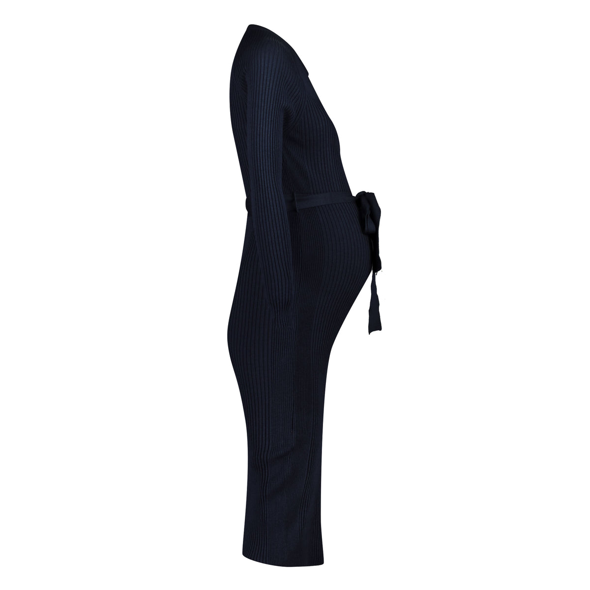 Dress Knit Belt long Sleeves | Navy Blue