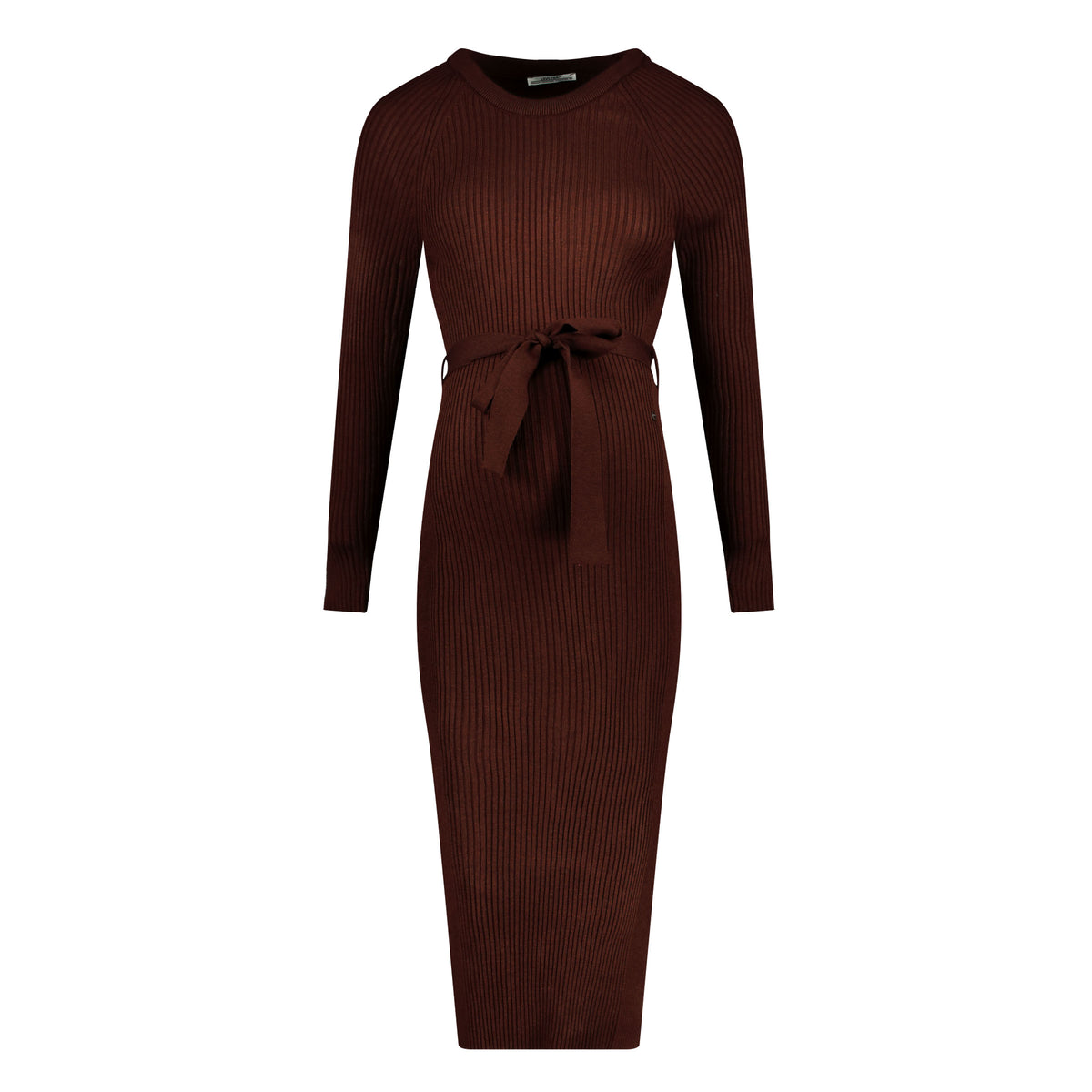 Dress Knit Belt long Sleeves | Brown