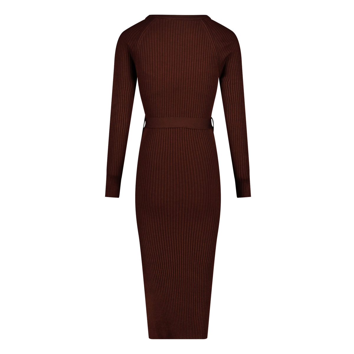 Dress Knit Belt long Sleeves | Brown