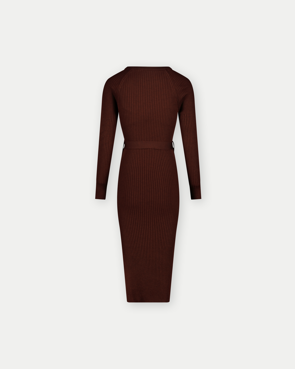 Dress Knit Belt long Sleeves | Brown