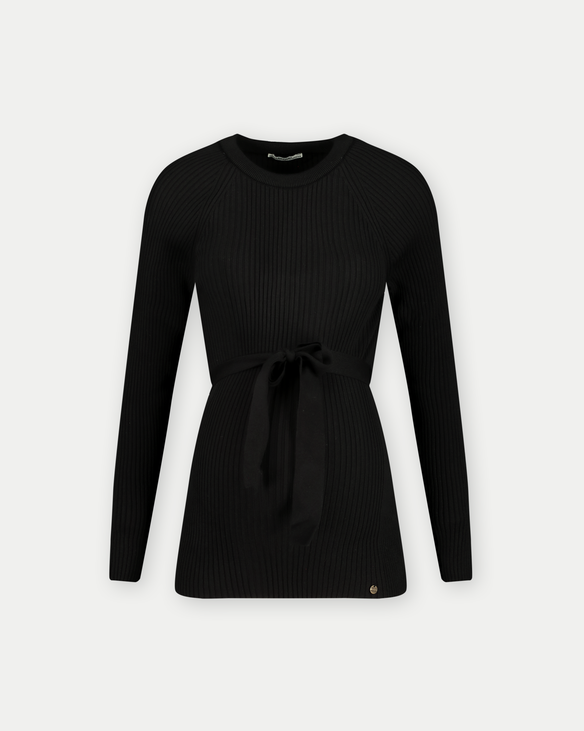 Shirt Knit Belt Long Sleeves | Black