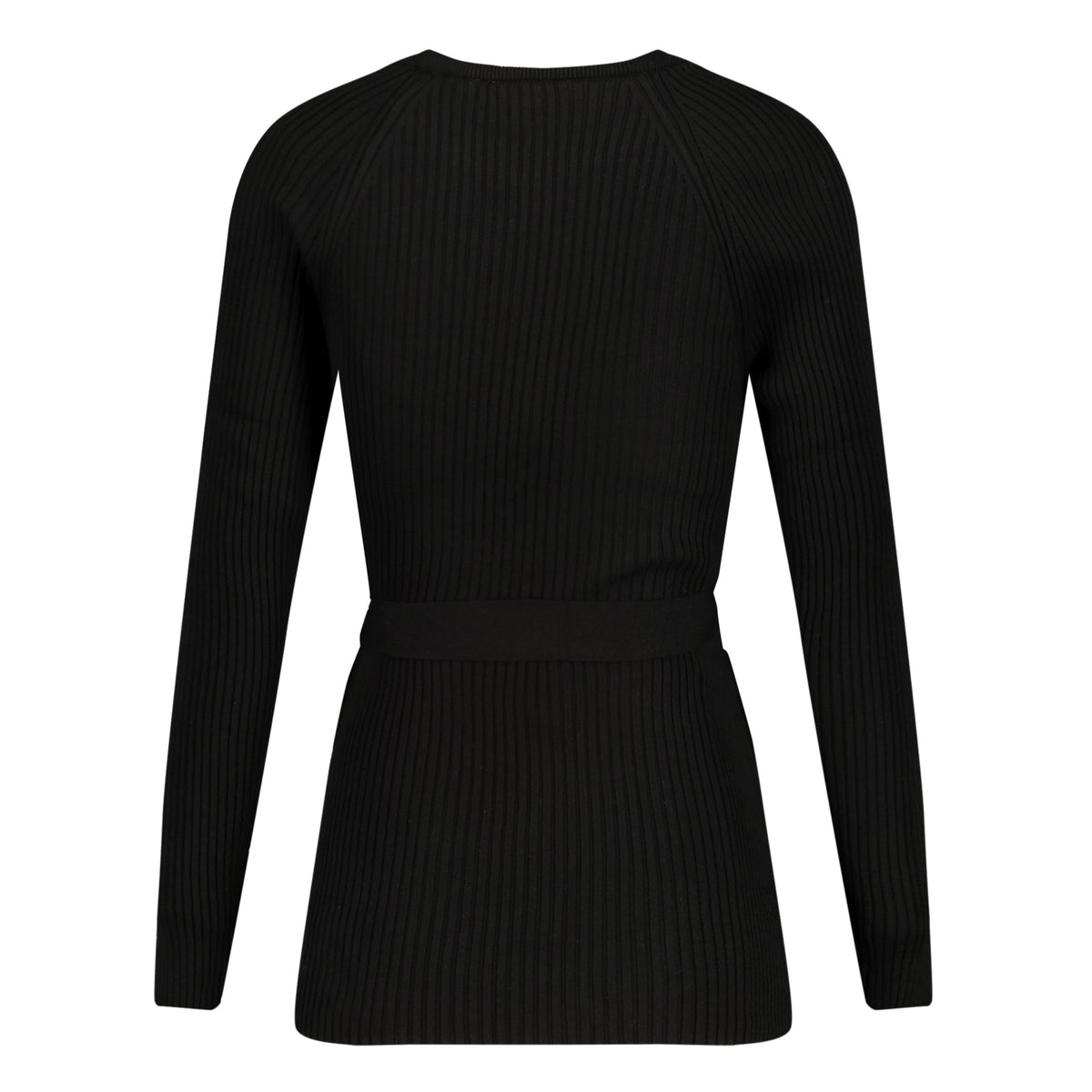 Shirt Knit Belt Long Sleeves | Black