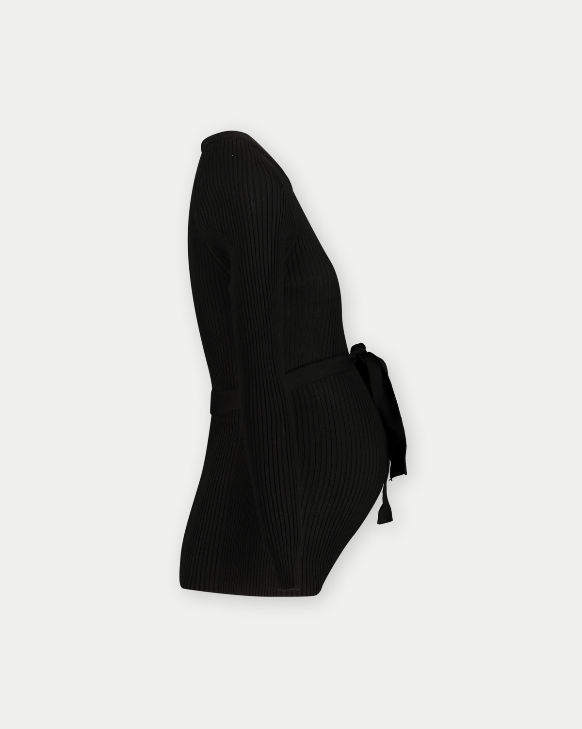 Shirt Knit Belt Long Sleeves | Black